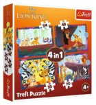 Puzzle Odvážný Lví král 4v1 (35, 48, 54, 70 dílků)