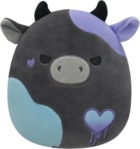 Squishmallows Tmavě šedá kráva Smithereens