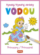 Vymaluj/Vymaľuj obrázky vodou Princezny/Princezné