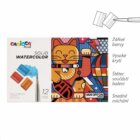 Carioca PLUS akvarelové barvy Solid - 12 ks