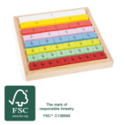 small foot Edukativní tabulka barevná zlomky