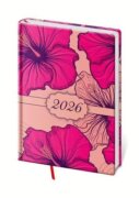 Diář 2026 týdenní A5 Vario Lyra - Hibiscus