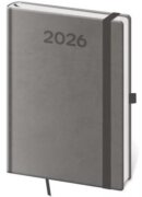 Diář 2026 týdenní B6 Print Pop - šedá