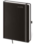 Diář 2026 týdenní B6 Double Black s poutkem