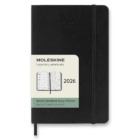 Diář Moleskine 2026 - měkké desky, S, týdenní, černý