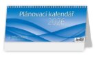 Kalendář stolní 2026 - Plánovací kalendář MODRÝ