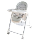 2Kids Toys Jídelní židlička s kolečky šedá