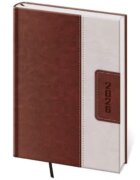Diář 2026 denní A5 Classic - hnědo/béžová