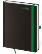 Diář 2026 týdenní A5 Black Green s poutkem