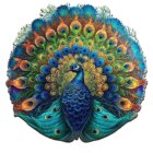 Dřevěné puzzle - Páv 200 dílků