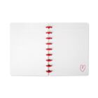 Růžový kroužkový blok - Srdce