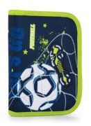 Penál 1 patrový, 2 chlopně, prázdný - Fotbal