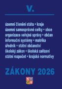 Zákony V/2026 Veřejná správa, Školství - Územní celky a členění státu, Obce, Kraje