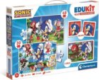 Edukit Sonic 4v1 (pexeso, 48 + 30 puzzle, 6 kostek)