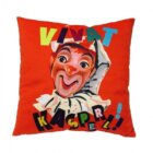 Kasperl Pezi: Polštář 30x30 cm - Vivat Kasperl / červený