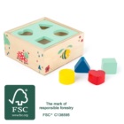 small foot Motorické hračky lesní krabička vkládání tvarů