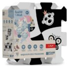 Pěnové puzzle Treflíci: Černá a bílá