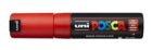 POSCA akrylový popisovač - červený 8 mm