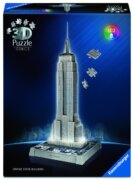 3D Puzzle Iconics: Empire State Building (Noční edice) 216 dílků