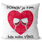 Polštář Domov a víno