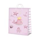 Dárková taška velká - Narození holčičky velryba (26 × 12,7 × 32,4 cm)