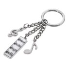 Troika klíčenka - noty, houslový klíč, notový sešit 5th Symphony (kovová, mix barev)