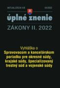 Aktualizácia II/8 / 2022 - Spravovací a kancelársky poriadok pre súdy (e-kniha)