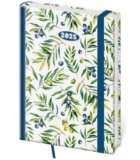 Diář 2025 Vario denní A5 Olive s gumičkou