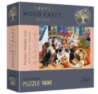 Trefl Wood Craft Origin Puzzle Psí přátelství 1000 dílků