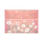 Pouzdro A4 - Růžové kytičky