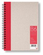 Zápisník B6 linka, červený, 50 listů