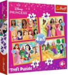 Puzzle Disney princezny: Pohádkové příběhy/4v1 (35,48,54,70 dílků)