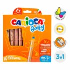 Carioca multifunkční voskovky 3v1 Baby - 10 ks