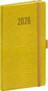 Kapesní diář Rivoli 2026 žlutozelený
