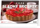 Kalendář 2026 stolní: Sladké recepty, 23,1 x 14,5 cm