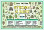 Sada 24 karet - stromy a keře