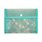Pouzdro na dokumenty A6 - Zelené květiny