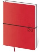 Diář 2026 týdenní B6 Flexio - červená