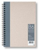 Zápisník B6 čtverec, šedý, 50 listů
