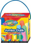 Colorino Chodníkové křídy Jumbo v boxu 8 barev