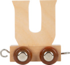 small foot Dřevěný vláček vláčkodráhy abeceda písmeno U