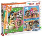 Clementoni Puzzle - 44 Cats 3 x 48 dílků