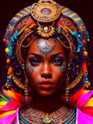 Diamantové malování Afričanka III 30x40cm