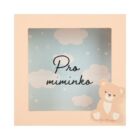 3D pokladnička v rámečku - Miminko