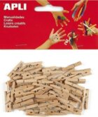 APLI dřevěné kolíčky 25 x 3 mm - přírodní 45 ks