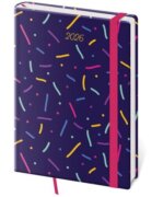 Diář 2026 týdenní A5 Vario - Sprinkles s gumičkou