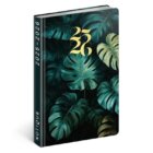 Diář 18měsíční 2025/2026 Petito - Monstera, 11 x 17 cm