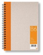Zápisník B6 čistý, oranžový, 50 listů