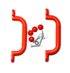 2Kids Toys Plastová madla červená