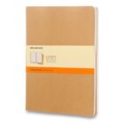 Sešity Moleskine Cahier, XL, linkované, 3 ks - karton